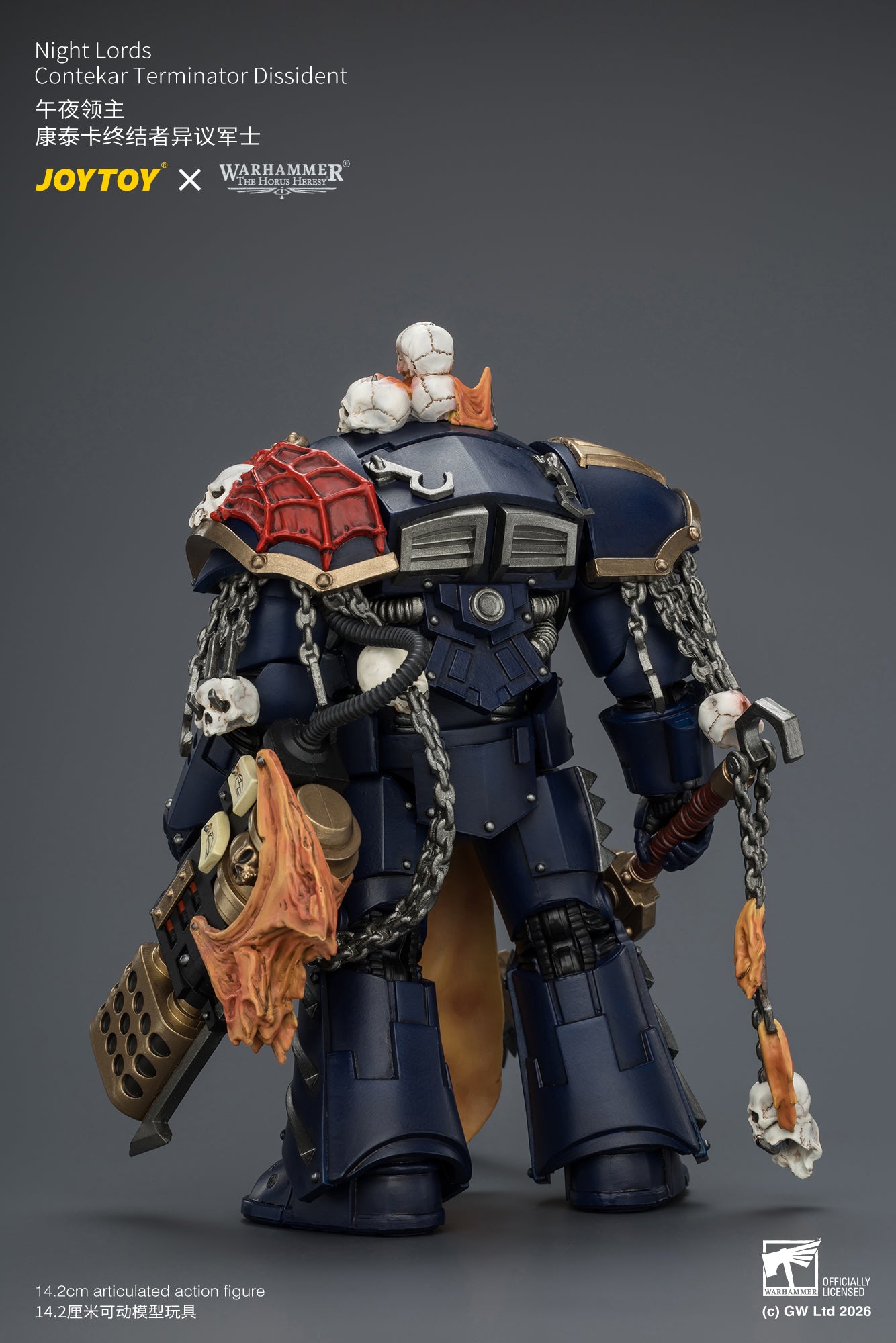 Night Lords Contekar Terminator Dissident & Contekar Terminator - "The Horus Heresy" Primarch-Warhammer 40k 1/18 Action Figure By JOYTOY