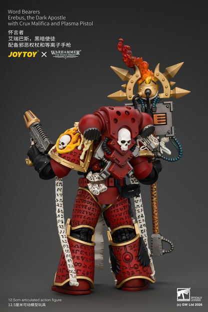 Word Bearers Erebus, the Dark Apostle & MkVI Tactical Sergeant - Warhammer "The Horus Heresy" 1/18 Action Figure By JOYTOY
