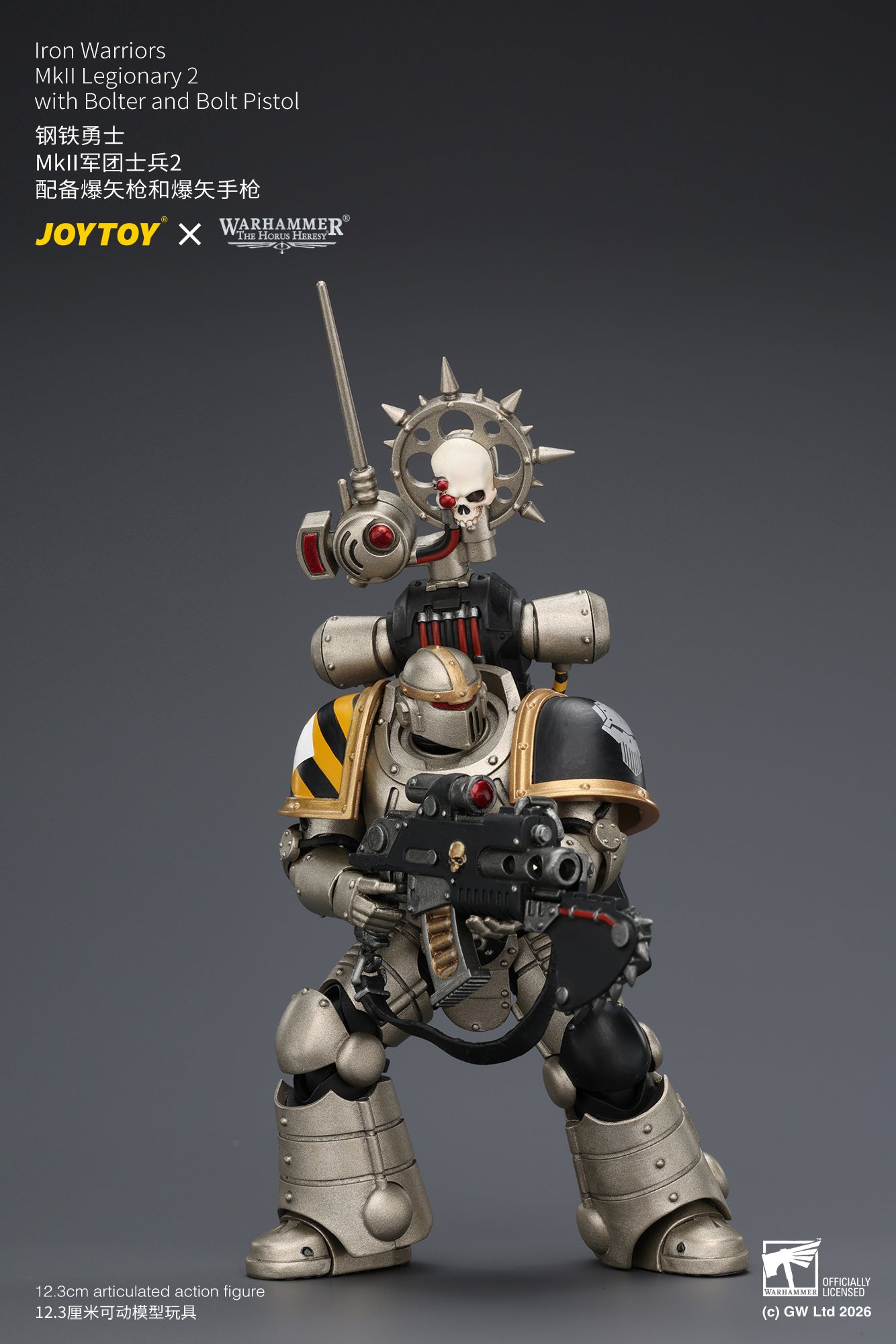 Iron Warriors Mkll Tactical Sergeant & Legionary - Primarch-Warhammer 40k 1/18 Action Figure By JOYTOY