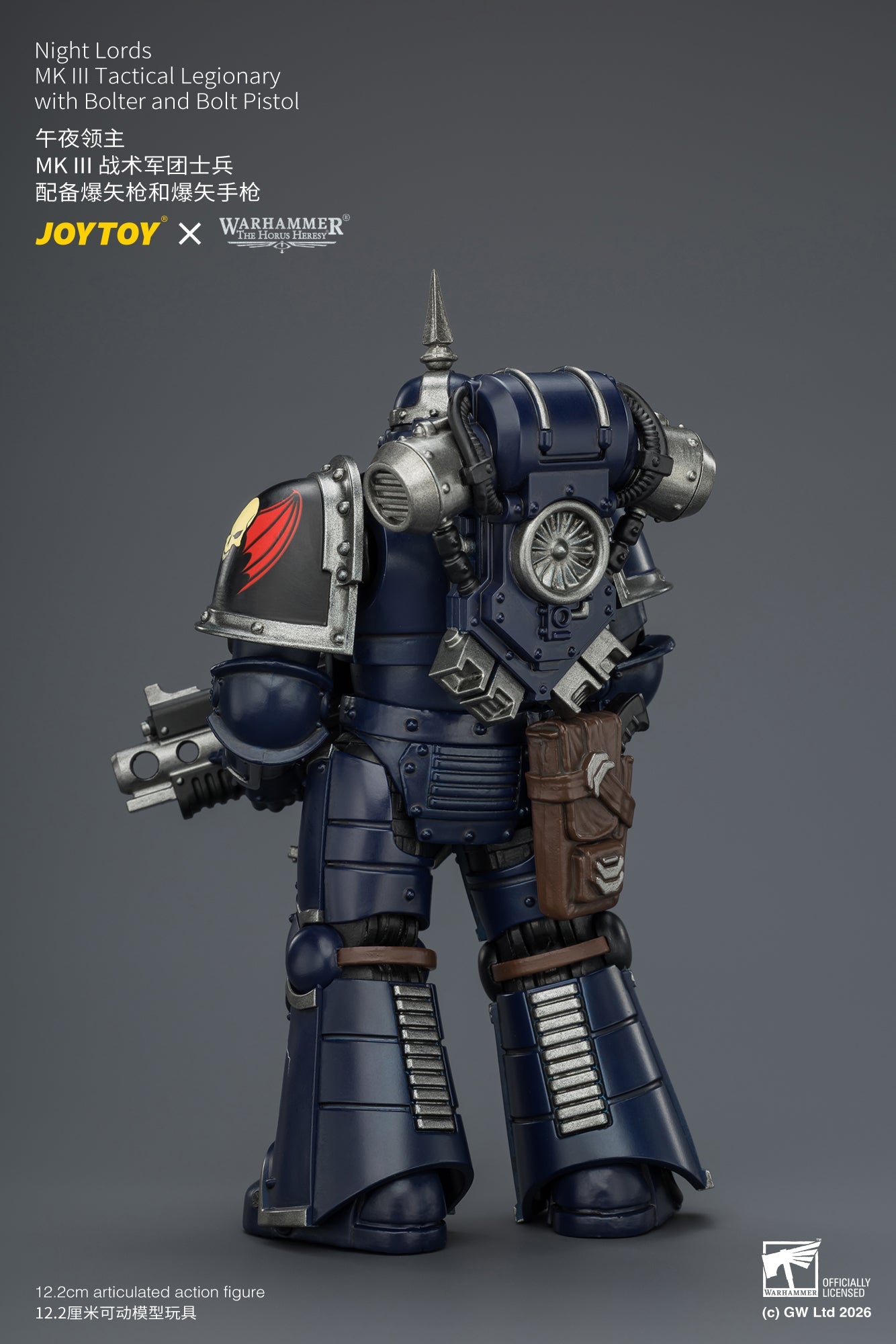 Night Lords MKVI Tactical Legionary & MK III Tactical Legionary - "The Horus Heresy" Primarch-Warhammer 40k 1/18 Action Figure By JOYTOY