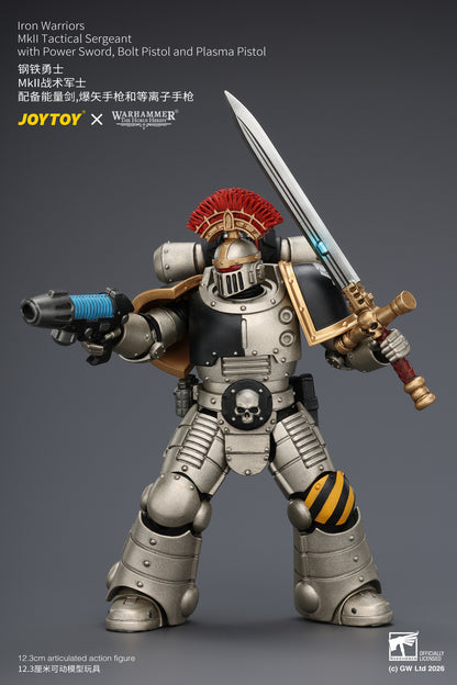 Iron Warriors Mkll Tactical Sergeant & Legionary - Primarch-Warhammer 40k 1/18 Action Figure By JOYTOY