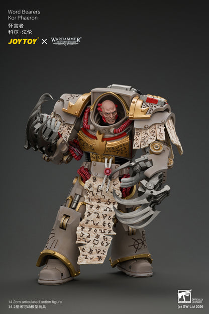 Word Bearers Kor Phaeron with Patriarch's Claws - "The Horus Heresy" Warhammer 1/18 Action Figure By JOYTOY