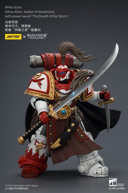 White Scars Qin Xa & Hibou Khan &Contemptor Dreadnought-Warhammer 40k 1/18 Action Figure By JOYTOY