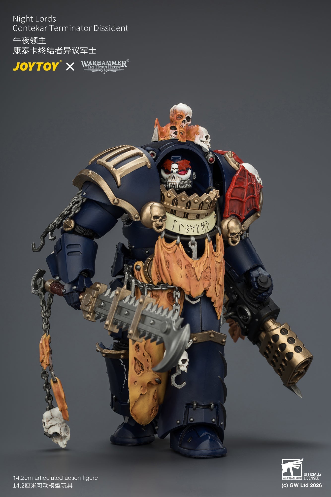 Night Lords Contekar Terminator Dissident & Contekar Terminator - "The Horus Heresy" Primarch-Warhammer 40k 1/18 Action Figure By JOYTOY
