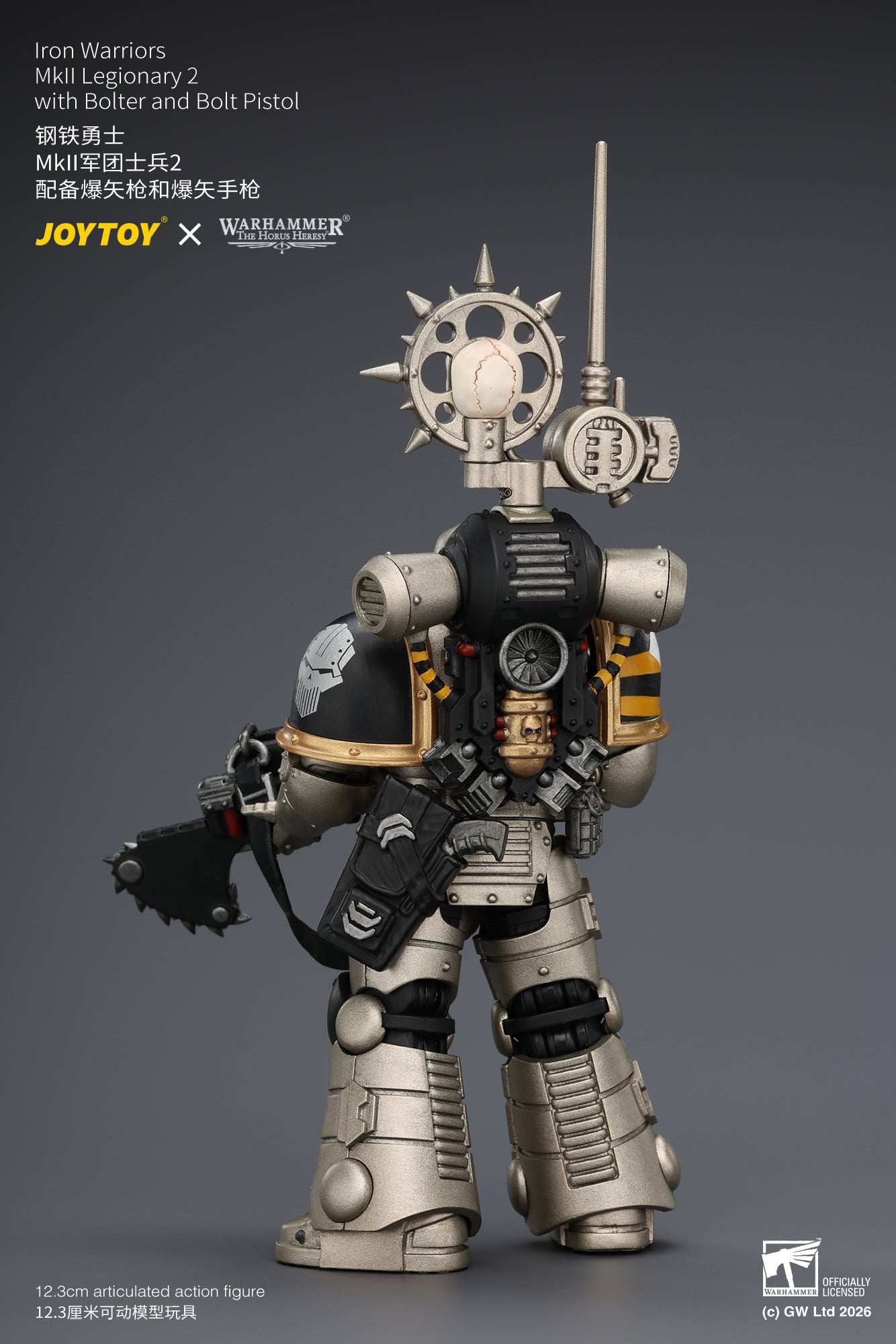 Iron Warriors Mkll Tactical Sergeant & Legionary - Primarch-Warhammer 40k 1/18 Action Figure By JOYTOY
