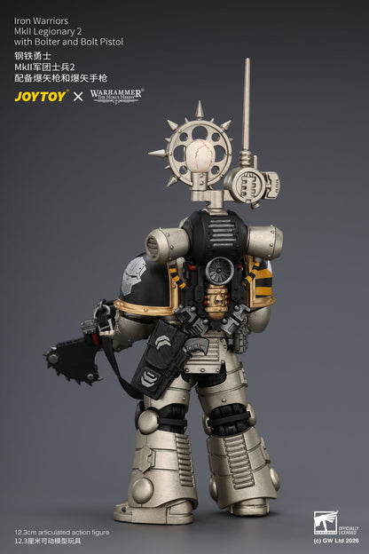 Iron Warriors Mkll Tactical Sergeant & Legionary - Primarch-Warhammer 40k 1/18 Action Figure By JOYTOY