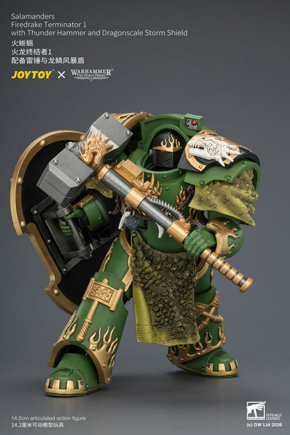 Salamanders Firedrake Terminator 1 & Terminator 2 - "The Horus Heresy" Warhammer 40k 1/18 Action Figure By JOYTOY