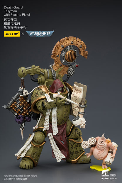 Death Guard Biologus Putrifier & Death Guard Tallyman - "Warhammer 40,000” 1/18 Action Figure By JOYTOY