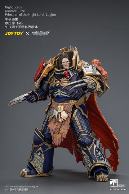 Night Lords Konrad Curze Primarch of the Night Lords Legion - "The Horus Heresy" Warhammer 30k 1/18 Action Figure By JOYTOY