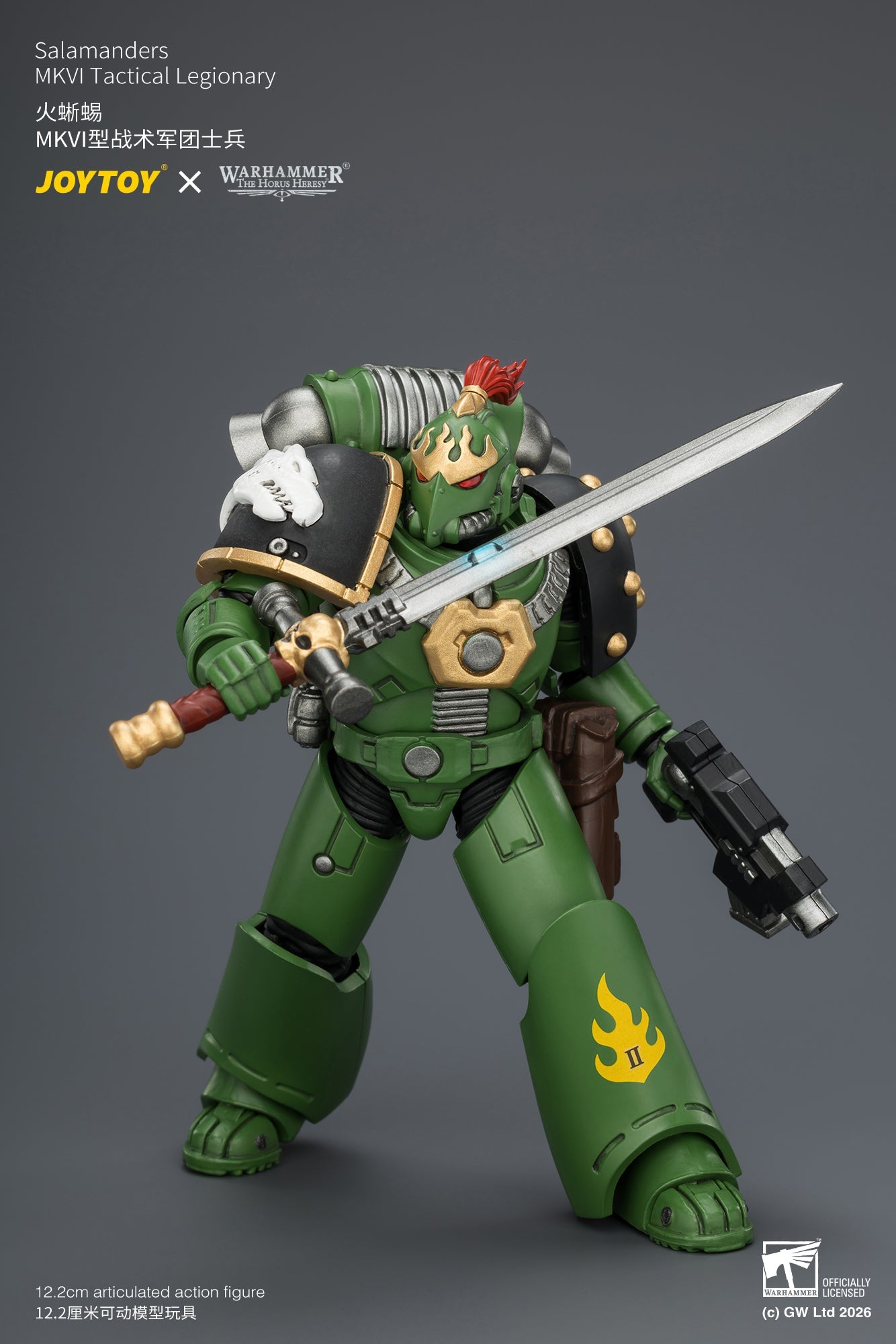 Salamanders MK III Tactical Legionary & MKVI Tactical Legionary - "The Horus Heresy" Warhammer 40k 1/18 Action Figure By JOYTOY