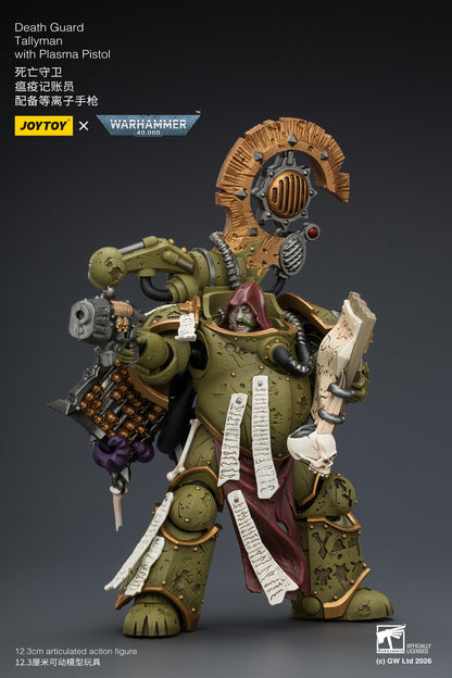 Death Guard Biologus Putrifier & Death Guard Tallyman - "Warhammer 40,000” 1/18 Action Figure By JOYTOY