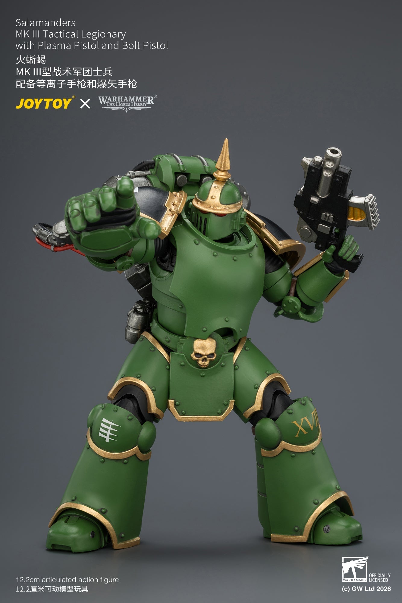 Salamanders MK III Tactical Legionary & MKVI Tactical Legionary - "The Horus Heresy" Warhammer 40k 1/18 Action Figure By JOYTOY