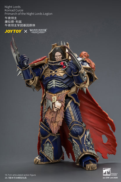 Night Lords Konrad Curze Primarch of the Night Lords Legion - "The Horus Heresy" Warhammer 30k 1/18 Action Figure By JOYTOY