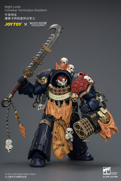 Night Lords Contekar Terminator Dissident & Contekar Terminator - "The Horus Heresy" Primarch-Warhammer 40k 1/18 Action Figure By JOYTOY