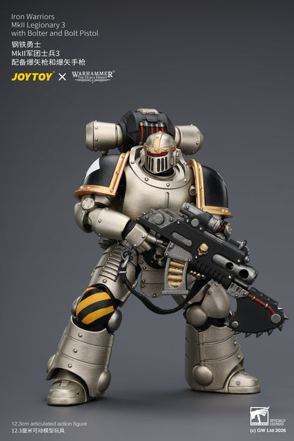 Iron Warriors Mkll Tactical Sergeant & Legionary - Primarch-Warhammer 40k 1/18 Action Figure By JOYTOY
