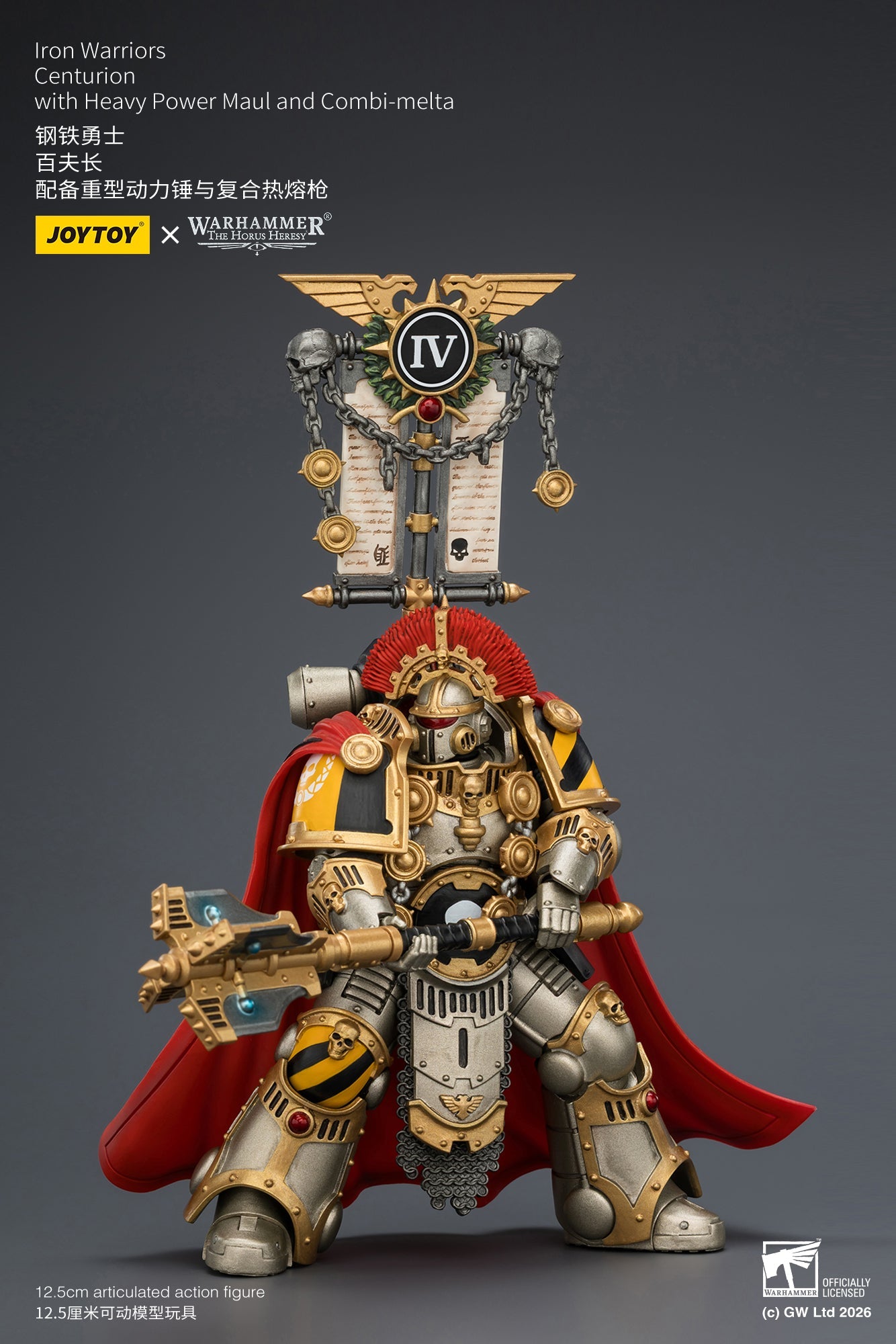 Iron Warriors Centurion - Primarch-Warhammer 40k 1/18 Action Figure By JOYTOY