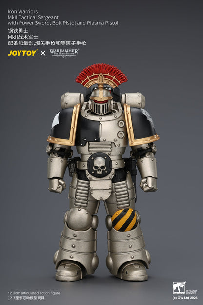 Iron Warriors Mkll Tactical Sergeant & Legionary - Primarch-Warhammer 40k 1/18 Action Figure By JOYTOY