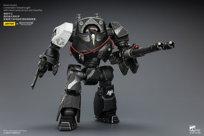 Raven Guard  Contemptor Dreadnought with Gravis autocannon and Chainfist - Warhammer "The Horus Heresy" 1/18 Action Figure By JOYTOY