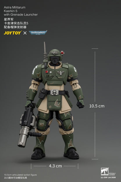 Astra Militarum Kasrkin Squad - Warhammer 40K 1/18 Action Figure By JOYTOY