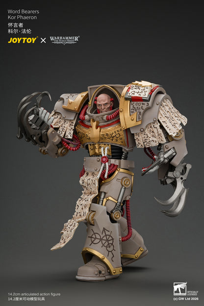 Word Bearers Kor Phaeron with Patriarch's Claws - "The Horus Heresy" Warhammer 1/18 Action Figure By JOYTOY