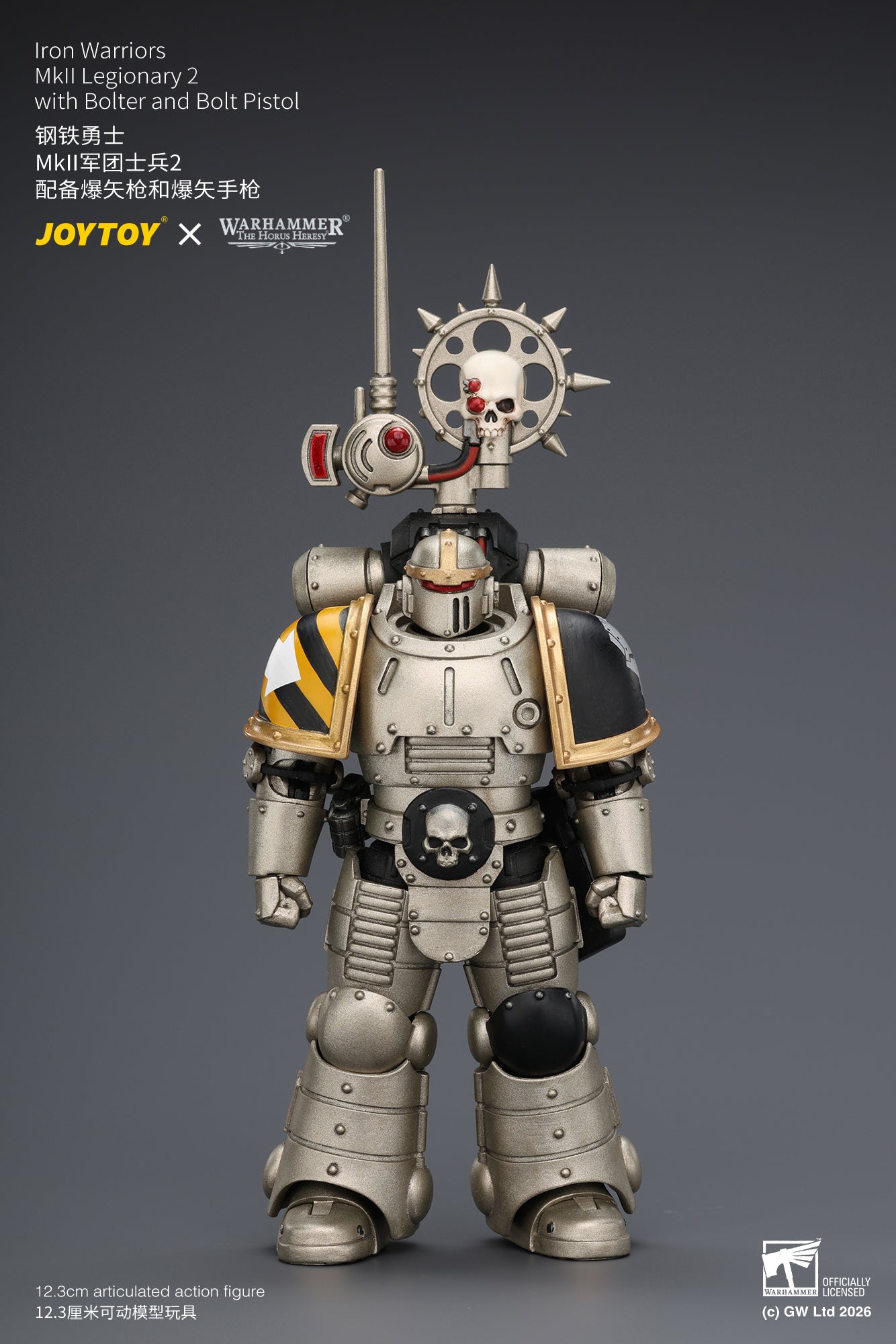 Iron Warriors Mkll Tactical Sergeant & Legionary - Primarch-Warhammer 40k 1/18 Action Figure By JOYTOY