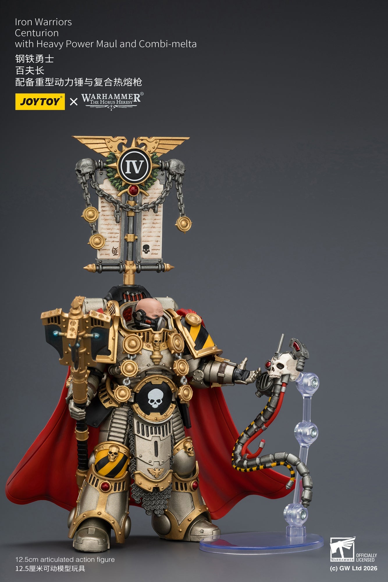 Iron Warriors Centurion - Primarch-Warhammer 40k 1/18 Action Figure By JOYTOY