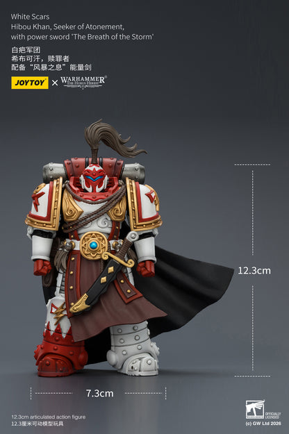 White Scars Qin Xa & Hibou Khan &Contemptor Dreadnought-Warhammer 40k 1/18 Action Figure By JOYTOY