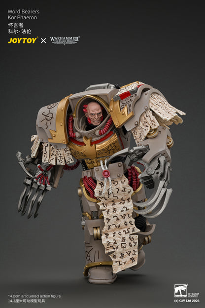 Word Bearers Kor Phaeron with Patriarch's Claws - "The Horus Heresy" Warhammer 1/18 Action Figure By JOYTOY