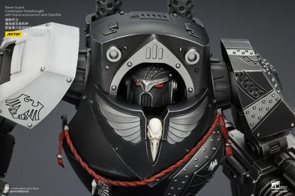 Raven Guard  Contemptor Dreadnought with Gravis autocannon and Chainfist - Warhammer "The Horus Heresy" 1/18 Action Figure By JOYTOY