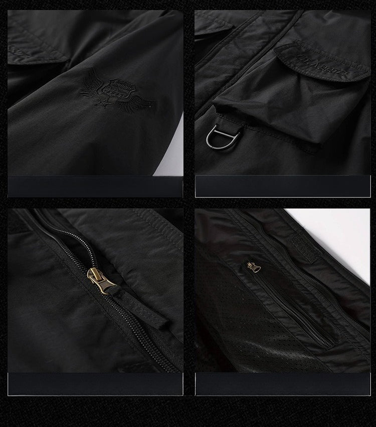Windproof Tactical  Jacket - Black