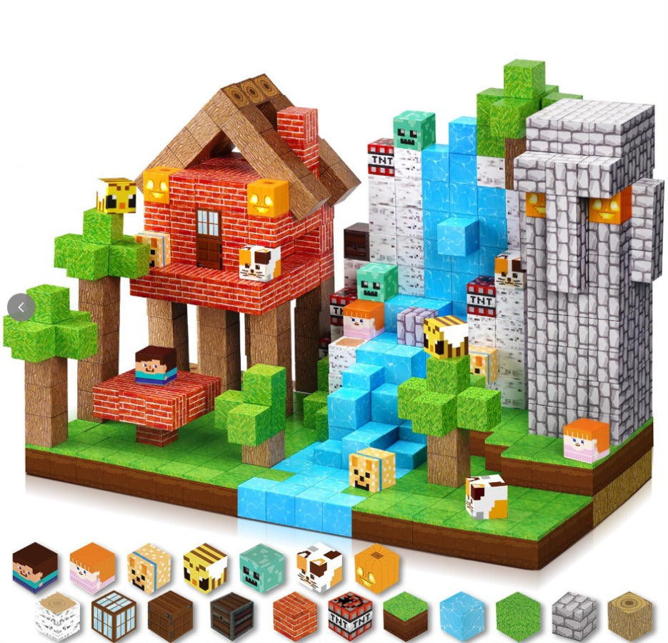 PIXEL CUBE Magnetice- [Original Forest] 150pcs