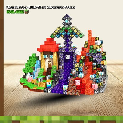PIXEL CUBE Magnetice-[Little Ghost Adventures]150pcs