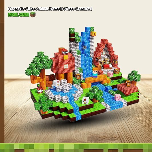 PIXEL CUBE Magnetic-[Animal Home] 100pcs