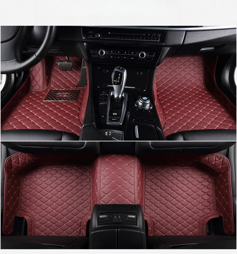 Car Floor Mats - Multi-Color Optional-5-Seat Set