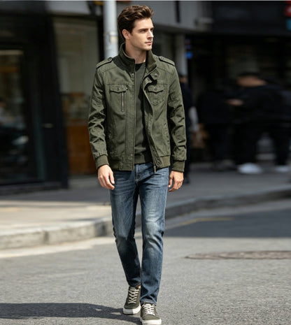 Stand-Up Jacket - Army Green