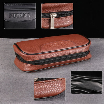 PU Leather - Large Capacity Pipe Bag(19*9.5*5.5 cm)