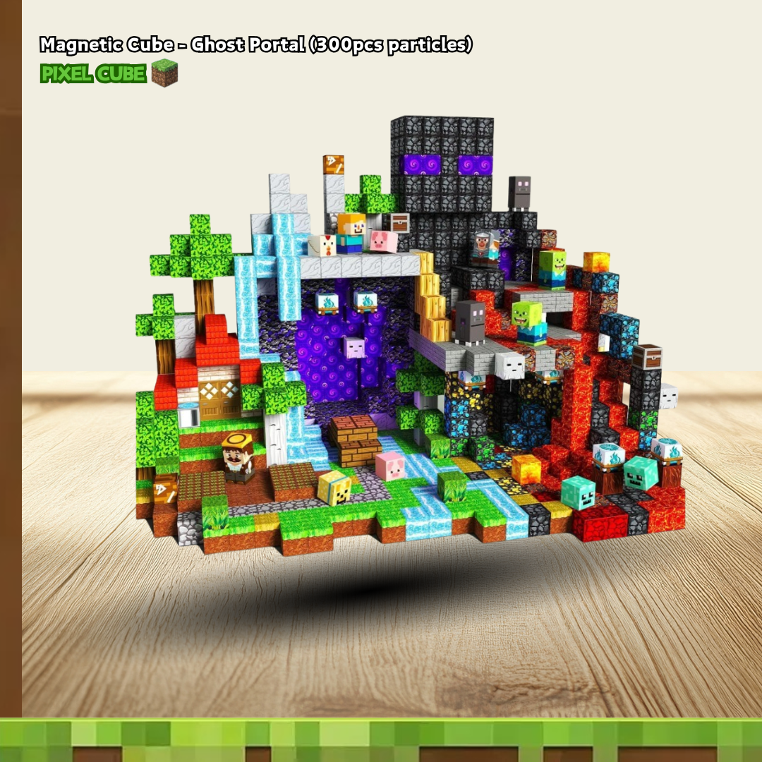 PIXEL CUBE Magnetic- [Ghost Portal] 300pcs