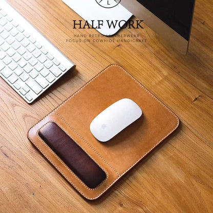 HALF WORK Disposable Cowhide-7mm Thick Wrist Handmade Leather Pad