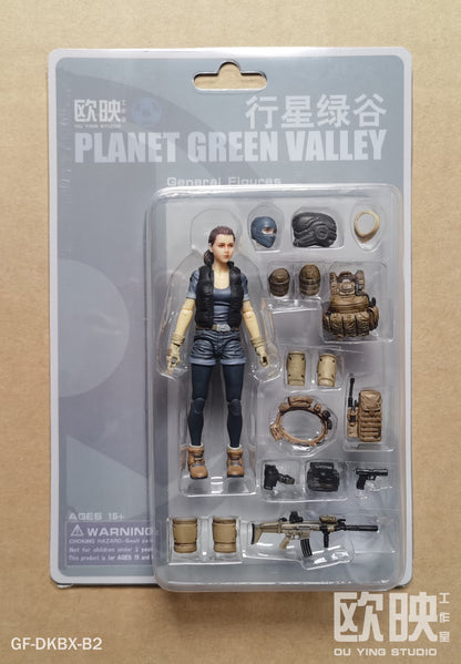 PGV General Female (Army) - 1/18 Action Figure by Planet Green Valley