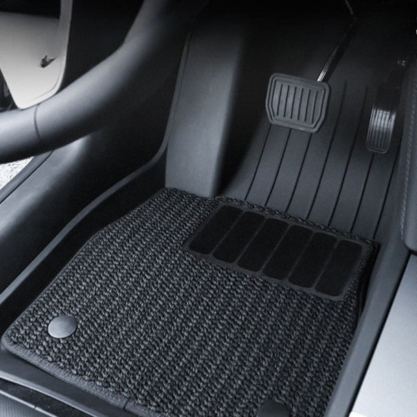 Car Floor Mats for Tesla Model Y (New Edition) - 2/3/6-Piece Set