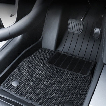 Car Floor Mats for Tesla Model Y (New Edition) - 2/3/6-Piece Set