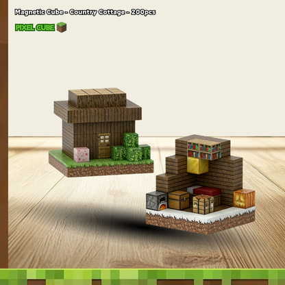 PIXEL CUBE Magnetic- Country Cottage - 200pcs
