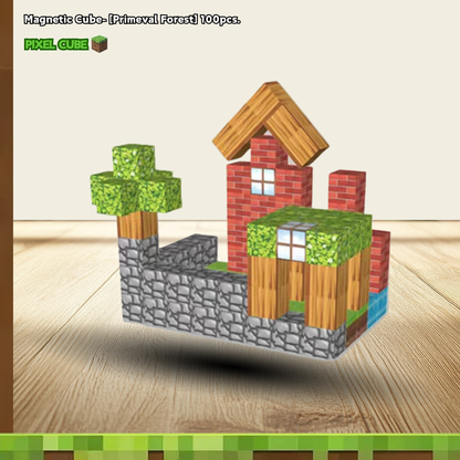 PIXEL CUBE Magnetice- [Primeval Forest] 100pcs.