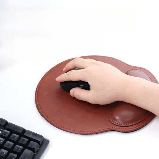 PU Leather - Wrist Guard Mouse Pad - Magnetic Suction