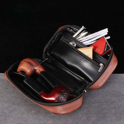 PU Leather - Large Capacity Pipe Bag(19*9.5*5.5 cm)