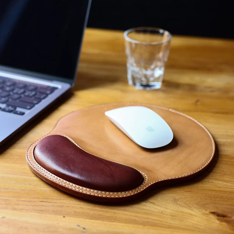 HALF WORK Disposable Cowhide-7mm Thick Wrist Handmade Leather Pad