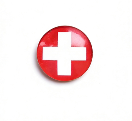 Switzerland Flag Pin for Backpacks by CAVE