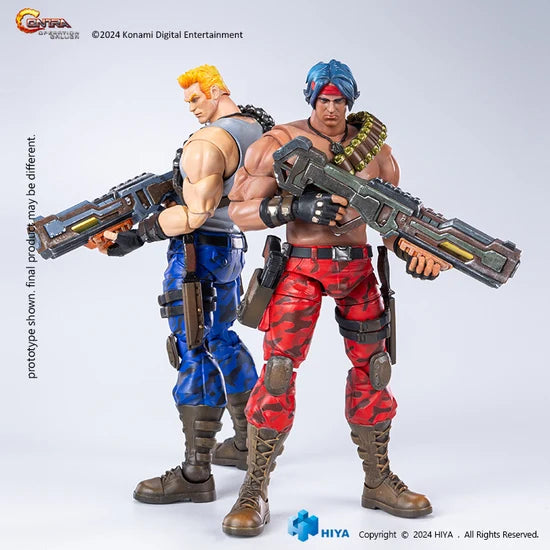 Contra Operation Galuga Bill Rizer & Lance Bean - Exquisite Basic Series 1/12 Scale Action Figure By HIYA Toys