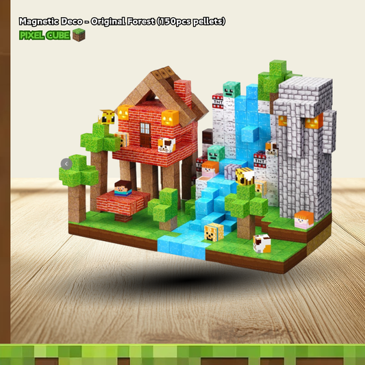PIXEL CUBE Magnetice- [Original Forest] 150pcs