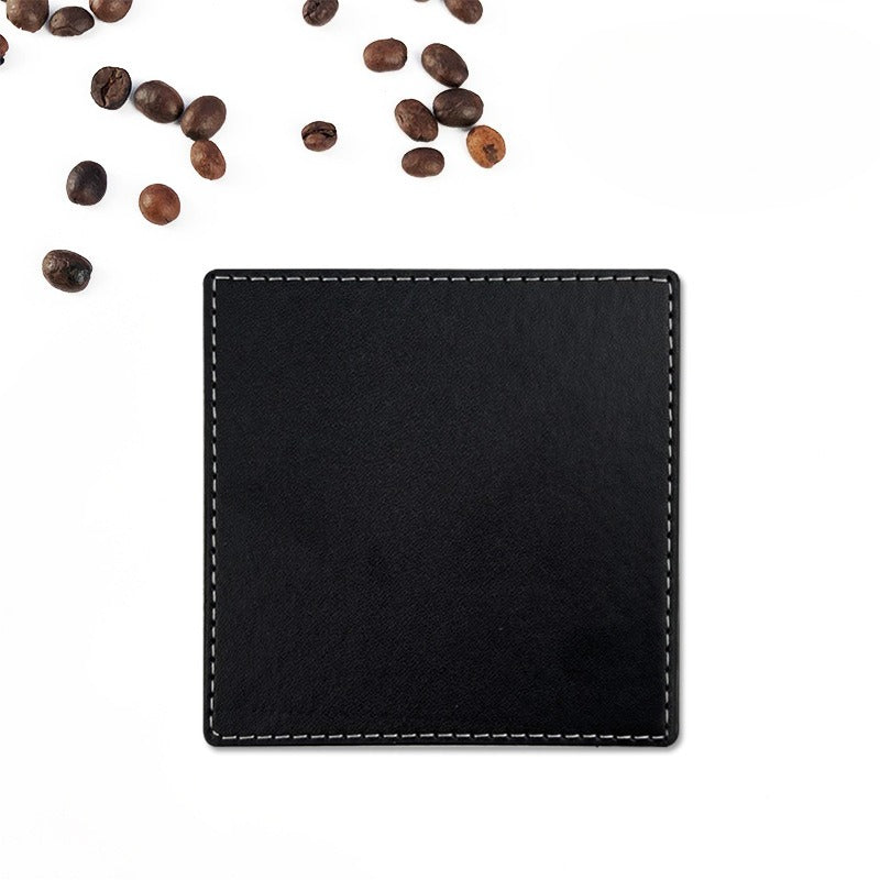PU leather teacup mat - heat insulation and anti-scalding (round/square)